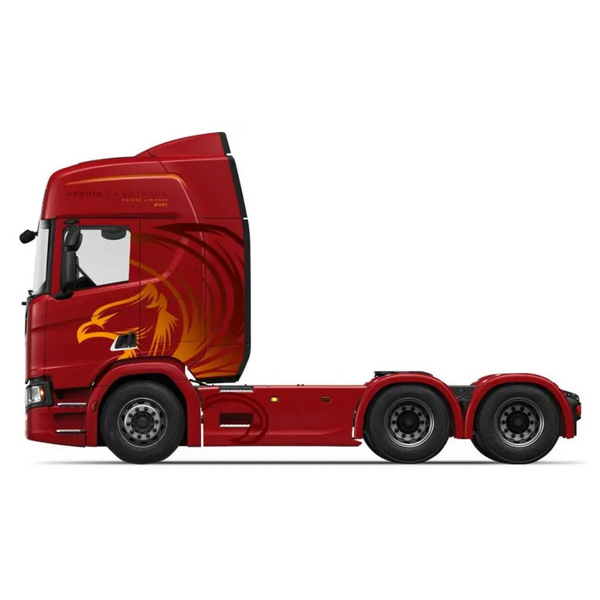 Acabamento de Maçaneta em Inox para Caminhão Scania 2019 a 2021 Modelo 3