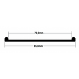 Cinta de Borracha Preta 200 x 7,6 cm para Tanque Combustível Volvo FH Scania NTG formato D - Bepo
