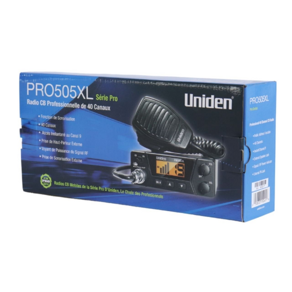Radio PX Uniden PRO-505XL Series PRO 40 Canais