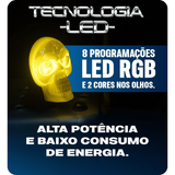 Caveira LED RGB Bivolt