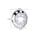 Calota de Roda Dianteira Bright Truck aro 17,5 mm - Cubo Menor