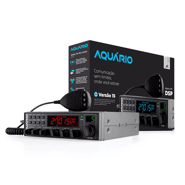 Rádio PX Aquário 80 canais AM FM - RP80-V15