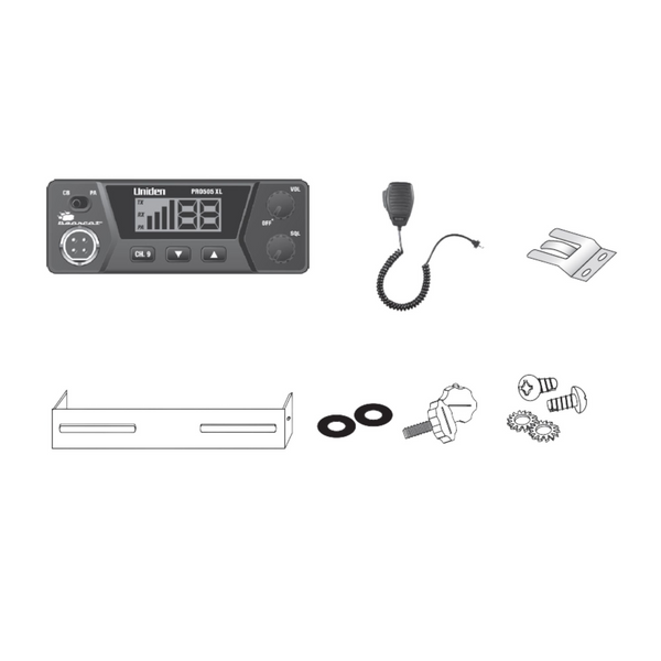 Radio PX Uniden PRO-505XL Series PRO 40 Canais