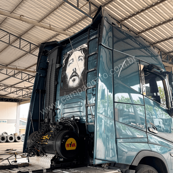 Defletor de Ar Teto Alto Rebaixado (Com Aplique) Volvo New FH 2015 - Boff