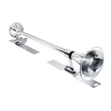 Suporte Cromado De Teto Para Buzina Marítima 74cm 1m - Par