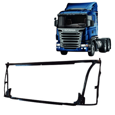 Armação da Grade Superior Scania 2008 até 2018 Alumínio - Amalcaburio