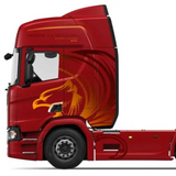 Acabamento de Maçaneta em Inox para Caminhão Scania 2019 a 2021 Modelo 2
