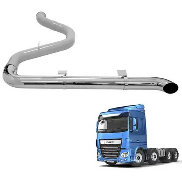 Escapamento Cromado Daf Xf - 5” - Lado Esquerdo
