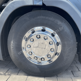 Par Calota de Roda Dianteira Euro Truck aro 20 / 22,5 mm - 10 Furos