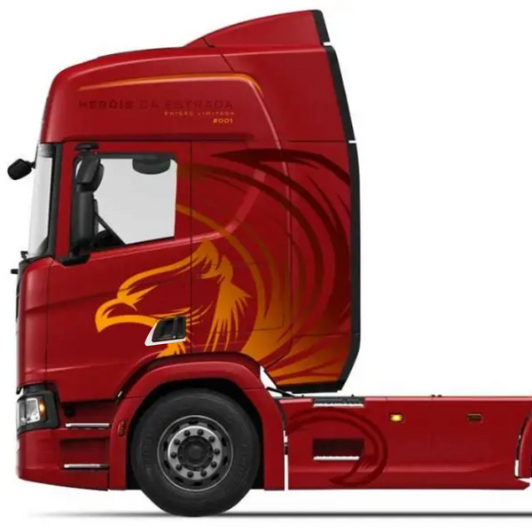 Acabamento de Maçaneta em Inox para Caminhão Scania 2019 a 2021 Modelo 3