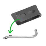 Suporte tubo lateral cromado 4,5" para tanque redondo fixação sem abraçadeira