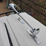 Suporte Cromado De Teto Para Buzina Marítima 74cm 1m - Par