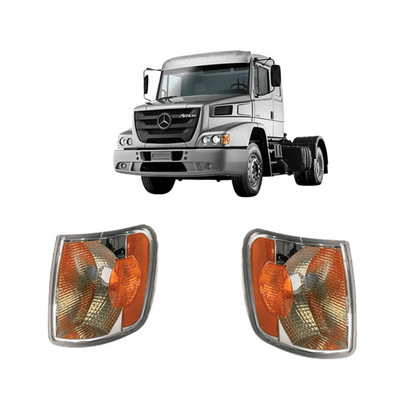 Jogo de Lanterna Dianteira Mercedes-Benz Atron (Pisca) 2012 a 2021