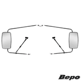 Jogo de Espelho Retrovisor Completo Plano - Compatível com Ford F-600 / F-6000 / F-7000 / F-8000 / F-8500 / F-11000 / F-13000 / F-14000 / F-19000 / F-2100