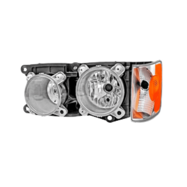 Par de Farol Mercedes-Benz Atron Bicudo com Lanterna 2012 a 2021