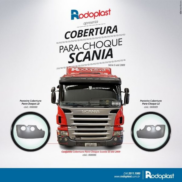 Ponteira Para-choque Scania Série 5 até de 2009 - Rodoplast
