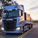 Tela da Grade Frontal Scania NTG 2019 em diante - Com Local Para Por Lanterna
