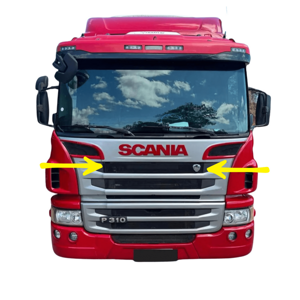 Tela Central da Grade Frontal Superior - Scania P (2010 a 2018)
