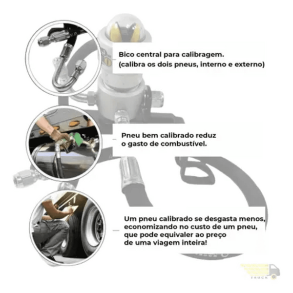 Calibrador Equalizador de Pneus 120 Libras - Olho de Gato