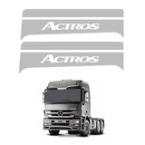 Conjunto Coluna Escrita na Porta do Mercedes Benz New Actros (Inox)