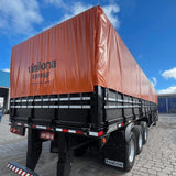 Lona de Vinil Vinilona 14,7 x 4,7 Laranja para carreta (Sob encomenda)