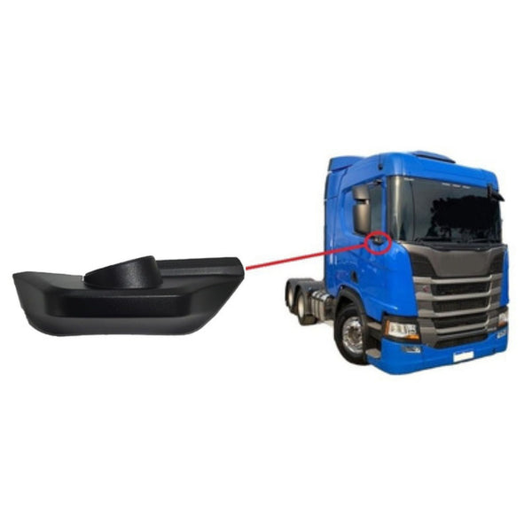 Capa Acabamento Inferior Braço Espelho Retrovisor Scania P G R S NTG 2019 até 2022