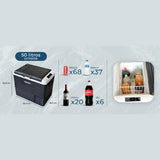 Geladeira Interna 50 Litros 12v 24v 110v 220v Climatizar