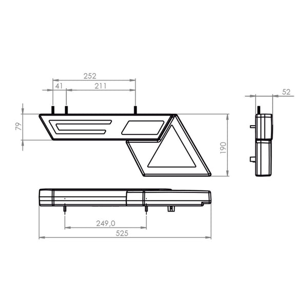 Lanterna Modulus com Triângulo