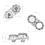 Farol Principal com Foco Duplo Horizontal Ford Cargo
