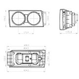 Farol Principal com Foco Duplo Volkswagen Titan