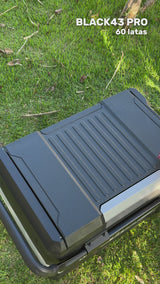 Geladeira Portátil Elber Black 43 PRO Dual Zone 43 Litros 12v 24v Com Rodas