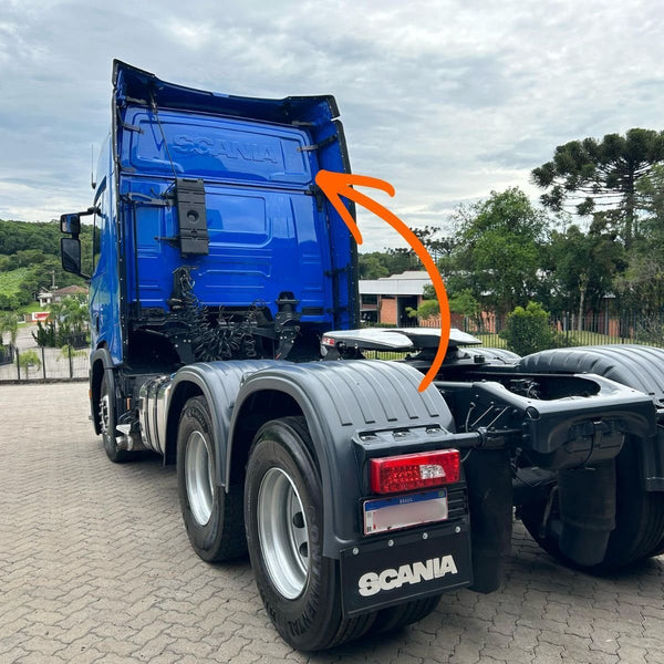 Chapa Traseira Teto Alto - Scania NTG R/S