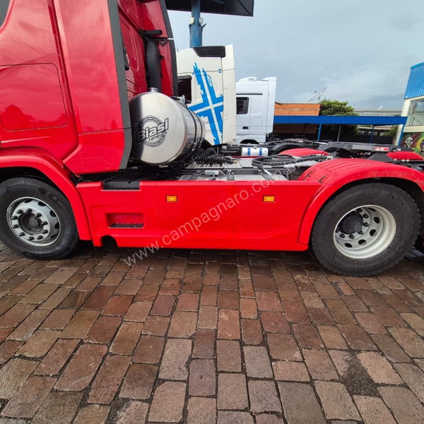 Carenagem Side Skirt Lateral Scania NTG Entre eixo 3150 mm/3350 mm/3550 mm/3600 mm Escapamento Lado Esquerdo - Boff
