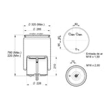 Conjunto Mola Pneumática para Suspensão de Eixo com Base para caminhão Scania G R 2010 até 2018 NTG 2019 até 2021