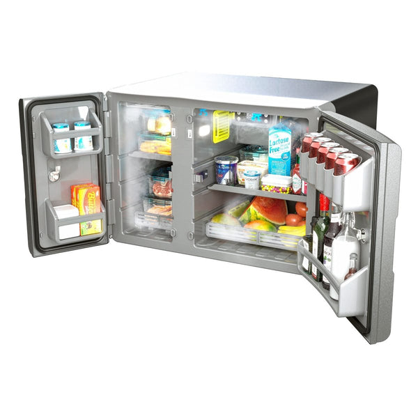 Geladeira Externa Duplex Duas portas 110 Litros 12v 24v Resfriar - Digital