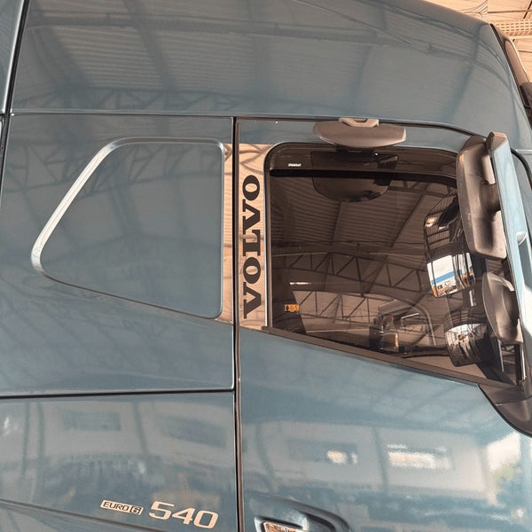 Conjunto Coluna Escrita na Porta Volvo New FH (Inox)