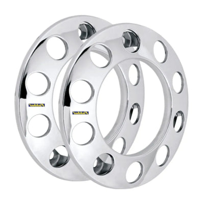 Calota Protetor de Roda Cromada 10 Furos Elegance Traseira - Par
