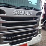 Acabamento da Grade Frontal em Inox para Caminhão Scania Cabine P 2013 a 2018
