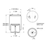 Conjunto Mola Pneumática para Suspensão de Eixo com Base para Caminhão Scania S4 S5 G R até 2009