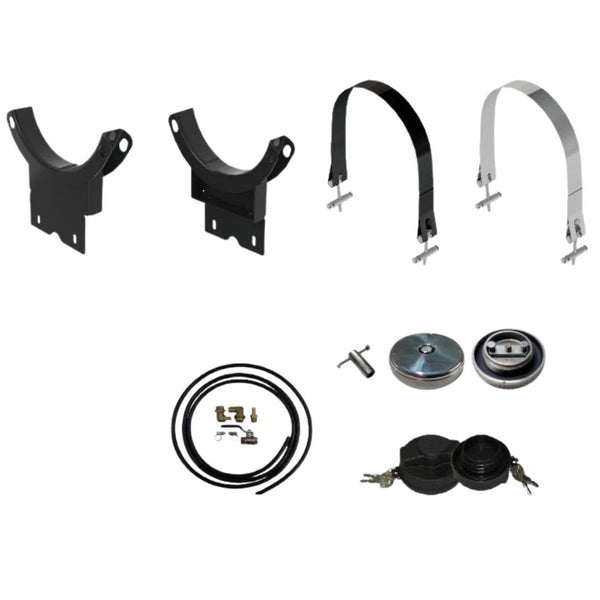 Tanque de Combustível Auxiliar de Inox 600 Litros Oval - Completo