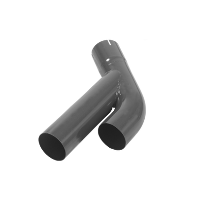 Adaptador Duplo para Ponteira Americana Cromada 4'' - Lado Direito/ Lado Esquerdo (Para uso Universal)