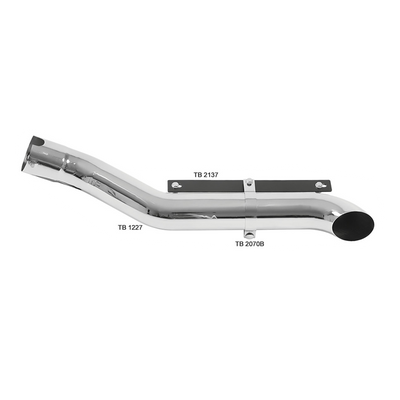 Kit Escapamento Cromado Iveco Hi-Way (Para Catalisador Redondo)