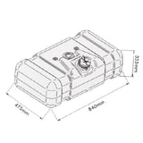 Kit Tanque Plástico Compatível com Ford F-4000 1975 até 1997