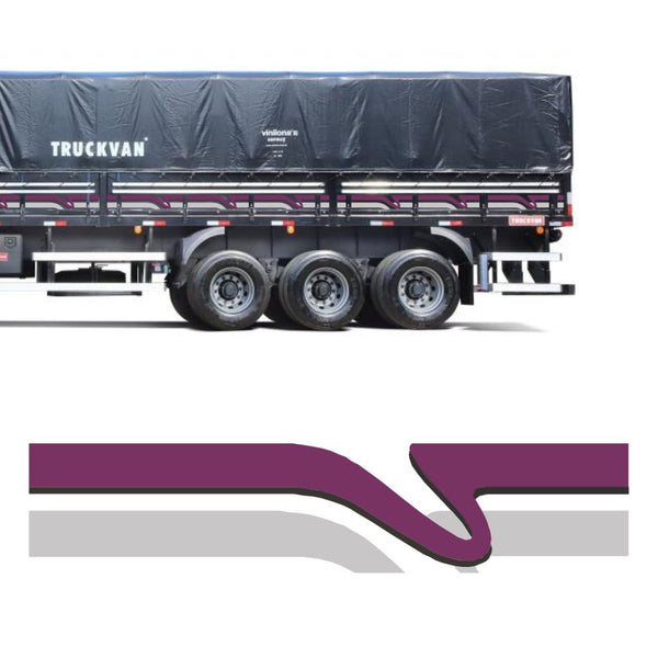 Faixa Adesivo  para Carreta do Volvo EDC