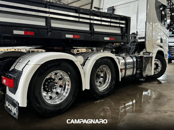 Roda de caminhão em Alumínio XBRI 22,5X8,25 10X335 mm forjada e polida