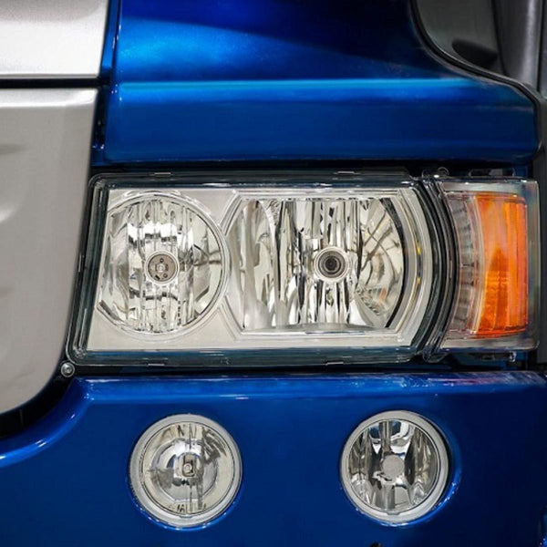 Capa do Farol e Sinaleira Acrílico Scania P G R Highline Streamline 2013 a 2018 com Dobradiças