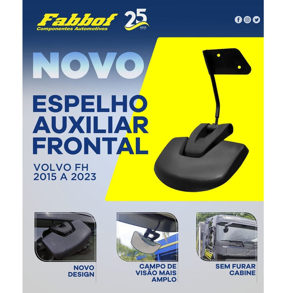 Espelho Auxiliar Frontal Volvo FH 2015 até 2023
