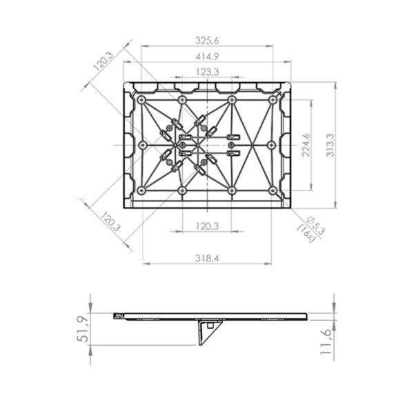 Suporte de Placa para Painel de Segurança